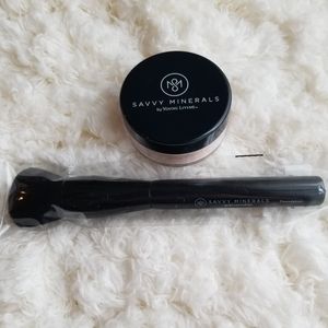 Savvy Minerals Foundation Powder Cool No.3 + brush